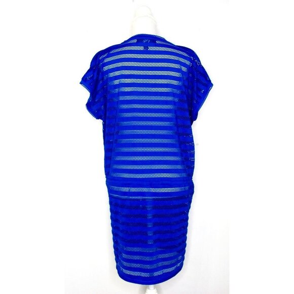 Calvin Klein Swim Cover-Up Royal Cobalt Blue Eyele - Picture 2 of 10